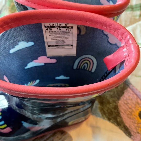 Girls carters rubber rain boots - Picture 5 of 5